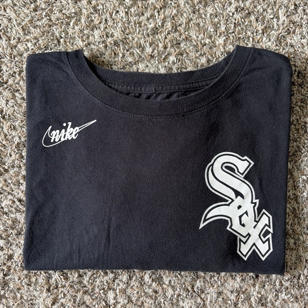 Nike Mens XXL Bo Jackson #8 Chicago White Sox Jersey Shirt Cooperstown Black